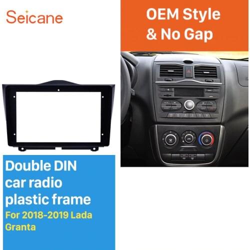 Seicane 9 inch In Dash Fascia Panel Bezel Trim kit Cover Trim For 2018+ LADA GRANTA OEM Style