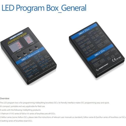 Hobbywing LED Program Box Card 2B For Seaking Series Rc boat car Brushless XeRUN EZRUN QuicRUN Seaking ESC
