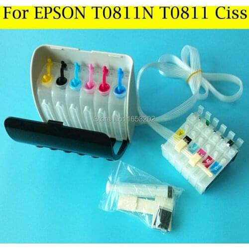 1 Set Continuous Ink Supply System For Epson Stylus Photo 1410 1430W T50 TX700W R270 R290 RX590 Printer
