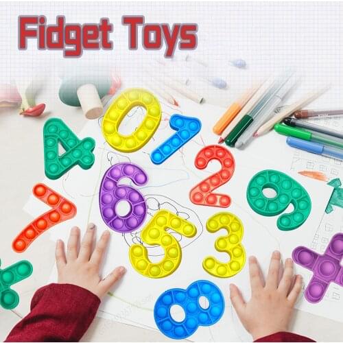 2021 New Push Bubble Toys Autism Needs Squishy Stress Reliever Toys Adult Kid Funny Anti-stress Fidget Puzzle Education Toy Gift