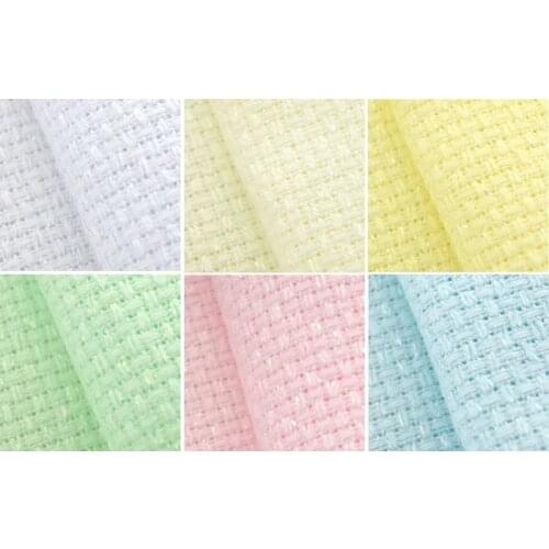 South Korea Yedan original import cross stitch 14ct pearl embroidered cloth 6 colors full size Cross stitch fabric