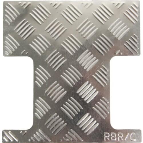 Stainless Steel Rear Trunk Cover Skid Plate Luggage Decorative Plate for WPL C24 C24-1 1/16 RC Car Upgrade Parts