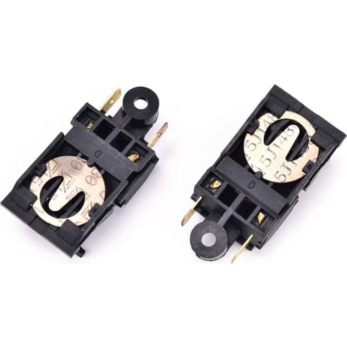 2pcs 13A Electric Kettle Thermostat Switch 2 Pin Terminal Kitchen Appliance Parts 46x21mm 250V (V)