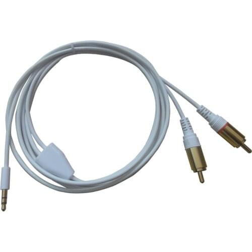 2pcs 1meter 3FT 3.5mm Plug Jack to 2 RCA Male stereo audio cable