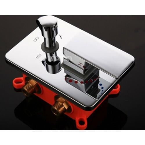 22268 Household Hotel Copper Round Embedded Box Concealed Shower Mixing Cold And Hot Water Switch On-OffValve Controller