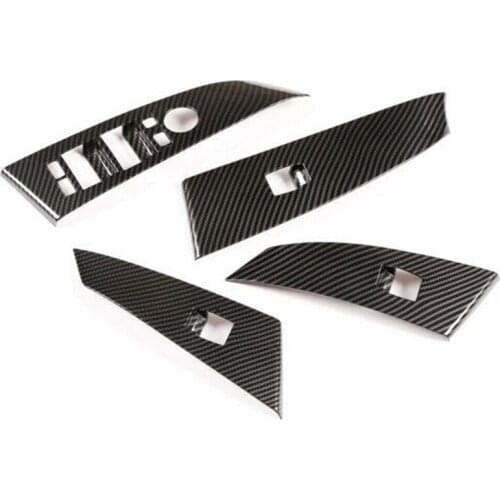 4Pcs/Set LHD Car Auto Window Lift Switch Panel Trim Fit For BMW 5 Series E60 E61 2004 2005 2006