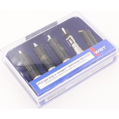 4pcs Dyslab WBT-0152AG WBT nextgen signature AG RCA connector plug with pure copper silver plated