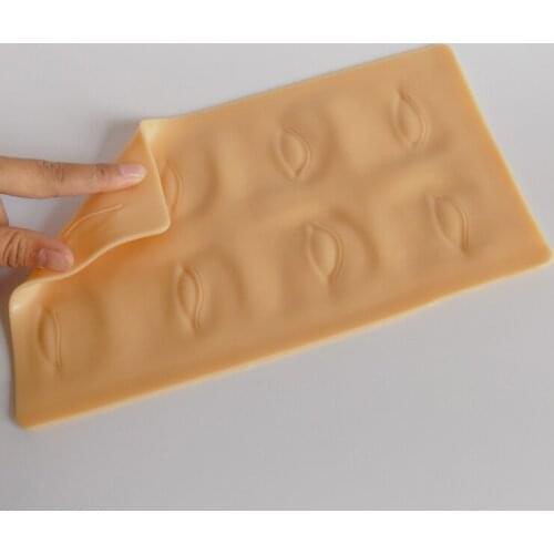 5Pc 3D Silicone Permanent Makeup Tattoo Training Practice Fake Skin Blank Eye Lips Face For Microblading Tattoo Machine Beginner