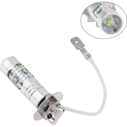 500LM H3 25W 12V IP65 LED Bulb High Power Ultra Bright White Fog Light Car Fog LED Lamp Aluminum
