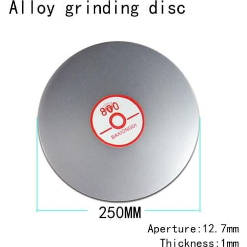 Diamond Alloy water grinding disc 10''(250mm) 12.7 hole gemstone tungsten steel ceramic grinding disc 35~3000# Flat polishing