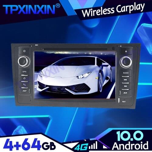 Android 10.0 PX6 4-64G For AUDI A6 1997-2004 DSP Tape Recoder Player Head Unit Navigation GPS Auto Radio Multimedia IPS Carplay