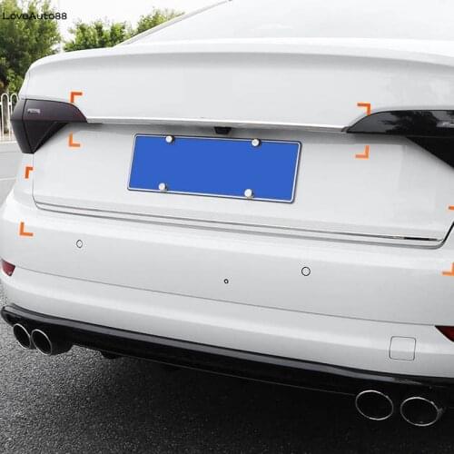 Car Tailgate Rear Door Top Bottom Cover Molding Trim Stainless Steel Back for Volkswagen VW Jetta MK7 2019 2020 2021 Accessories