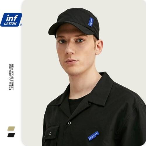 INFLATION Pure Color Casual Baseball Cap One Size Snapback Adjustable Baseball Cap Cotton Men Summer Baseball Caps 189CI2020