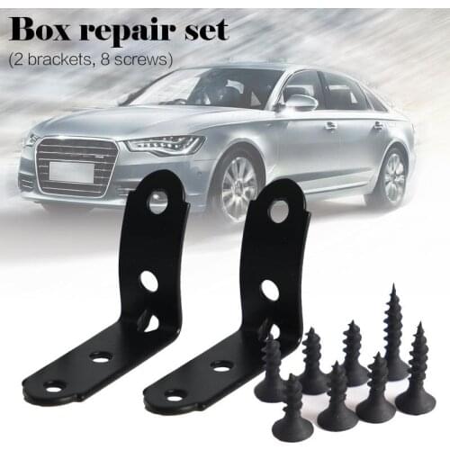 Black metal 2 pcs for A4 S4 RS4 B6 B7 8E Glove Box Repair Kit 2001-2008