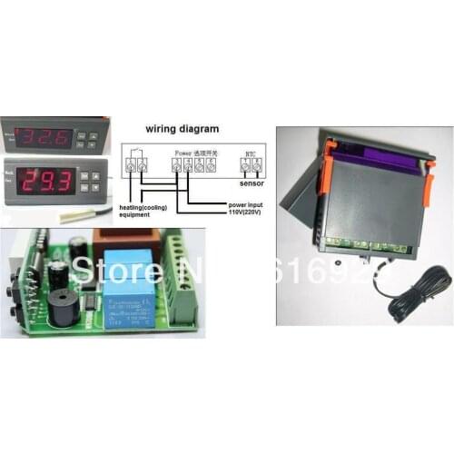Electric Digital Temperature Controller Thermostat F AC 110~120V(220V-230V)