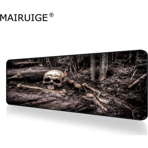 Skull Skeleton Woods Gaming Mouse Pad Large Computer Locking Edge Mousepad Laptop Keyboard Desk Mat 900x400/800x300
