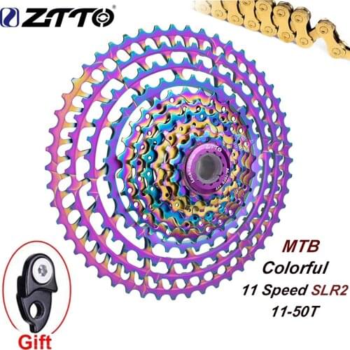 ZTTO MTB Cassette 11S 11-50T Cassette Ultralight Colorful Freewheel 11V 11Speed K7 mountain Bicycle HG System FOR GX X1 NX M8000