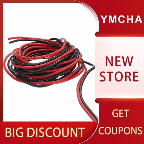 Red Black Cable Soft Silicone Wire 11AWG 10AWG 9AWG 8AWG 7AWG 6AWG 4AWG 35mm 50mm 70mm Heat Resistant 200° Cold Resistant -60