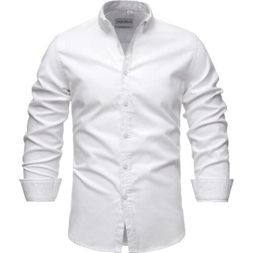 2021 Spring and Autumn New High Quality Mens Solid Single Breasted Slim Business Casual Long-sleeved Mens Shirts