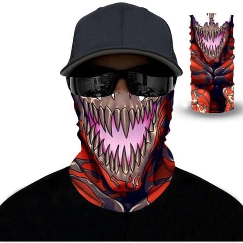 Mens and womens cycling bibs Outdoor magic turban Breathable 3D printed headscarf Windproof turban scarf Casual style
