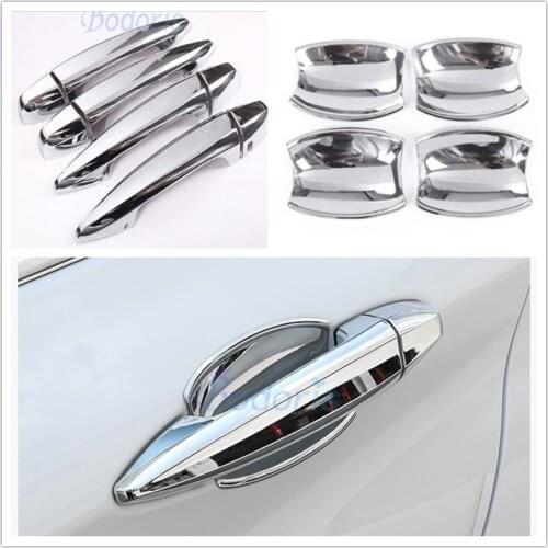 Car Styling Door Handle Cover And Bowl Insert Trim Panel Overlay Chrome For BMW 2 series F45 X1 F48 X5 F15 X6 F16 Accessories