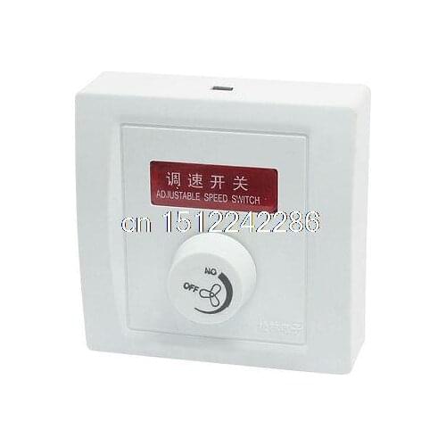 Wall Installed Rotary Knob Fan Speed Controler Switch for Ceiling Fan