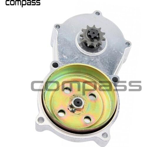 New 11T Motorbike Double Chain Gear Box Assy For 43cc 47cc 49cc ATV Black