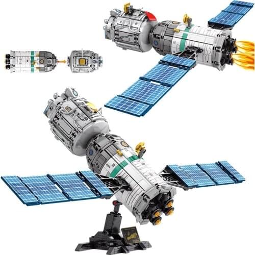 NEW Sounding rocket Operations Building Blocks Sets launcher manned spacecraft Spaceship Space Station Bricks Model Kids Toys