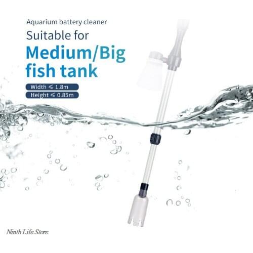 New Powerful Suction Aquarium Electric Syphon Operated Fish Tank Sand Washer Vacuum Changer Siphon Filter Cleaner Cleaning Tools