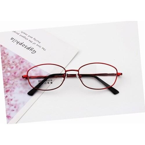 Fashion Trend Retro Metal Anti Blu Light Ultralight Optical Reading Glasses Business for ladies Women+1 +1.5 +2 +2.5 +3 +3.5 +4