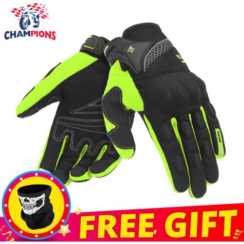 Motorcycle Gloves Breathable Guantes Moto Full Finger Motorbike Unisex Motocross Riding Gloves Motorcycle Polyester Summer M-2XL