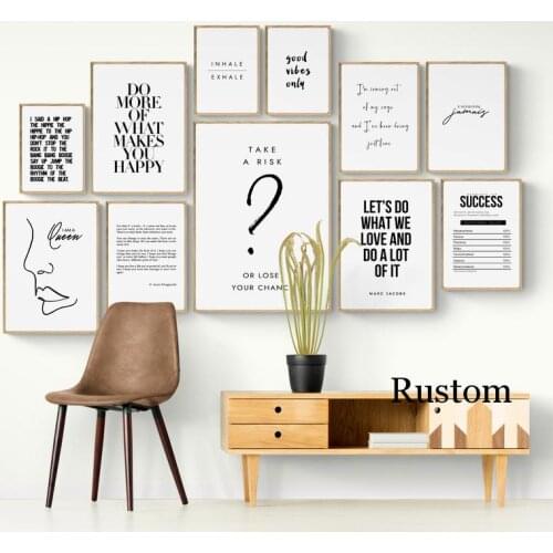 Canvas Poster Quote Minimalist Abstract Nordic Wall Art Painting for Interior Picture On Wall Loft Canvas Frameless Prints