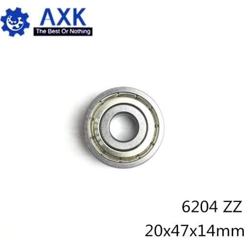 6204ZZ Bearing 20*47*14 mm ABEC-3 ( 2 PCS ) For Blowers Vacuums Saws Deep Groove 6204 Z ZZ Ball Bearings 6204Z