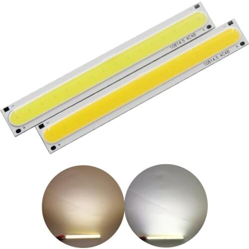 Manufacturer 108mm15mm LED COB Strip module Light Source Lamp 12V DC 5W White Warm White Bar LED FLIP Chip Bulb for DIY lamp