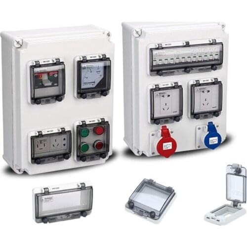 12/13/16/16/18/2/3/4/5/6/8Ways Circuit Breaker Transparent IP67 Waterproof Box Shield Switch Window Protect Cover