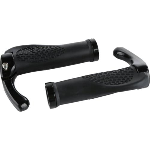 2PCS MTB Road Bike Handlebar Rubber Cover Cycling Handlebar Grips Ergonomic Mountain Bicycle Horn Design Grip Bar Accessories