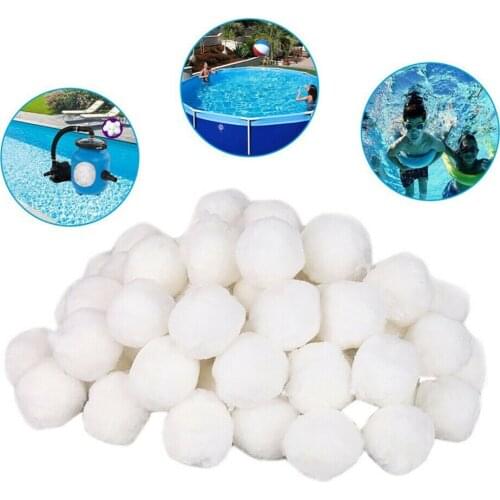 White Filter Ball Swimming Pool Cleaning Ball Water Fiber Cotton Balls Lightweight High Strength Swimming Pool Cleaning Tools