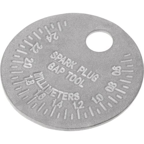 Spark Plug Gauge Tool Measurement Coin-Type 0.6-2.4mm Range Spark Plug Gage