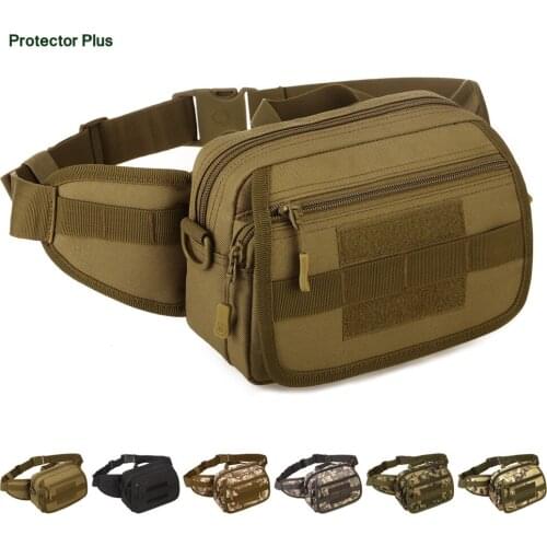 MOLLE Tactical Waist Bag Messenger Military Fanny Pack Outdoor Waterproof Phone Pouch Hiking Running Hunting Belt Pack