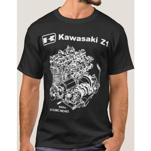 Unique Z1 Kz Gpz Zx Motorcycle Engine Cutaway Drawing T-Shirt. Summer Cotton Short Sleeve O-Neck Mens T Shirt New S-3XL
