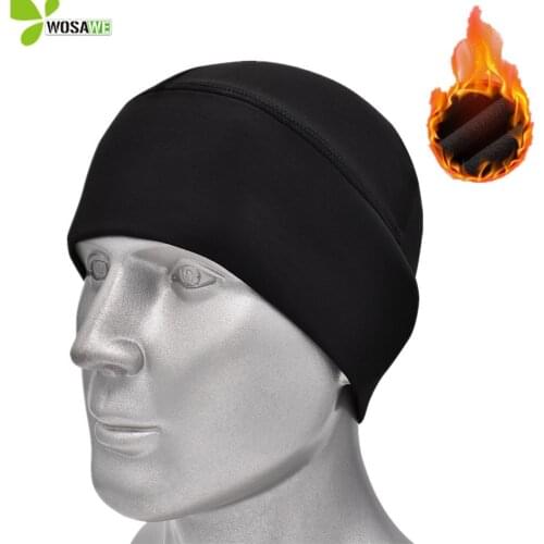 WOSAWE Winter Cycling Caps Warm Fleece Hats Thermal Bicycle Cap Headwear Ciclismo Windproof Waterproof Running Skiing Bike Caps