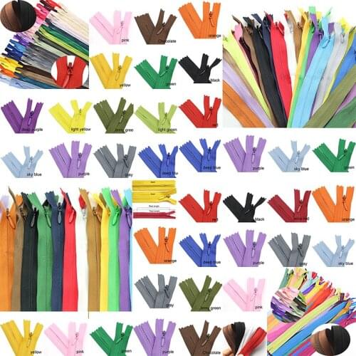 10pcs 3# 50cm(20Inch) Length Closed Nylon Coil Zippers Tailor Trousers slide fastener Garment Sewing Handcraft DIY Accessories