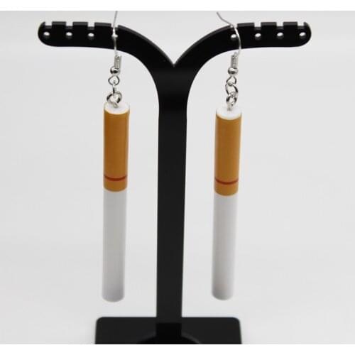 New Earrings Clip Retro Style Tobacco Buttocks Comedy Fashion Personality Nightclub Tobacco Pendant Female Long Je Earrings