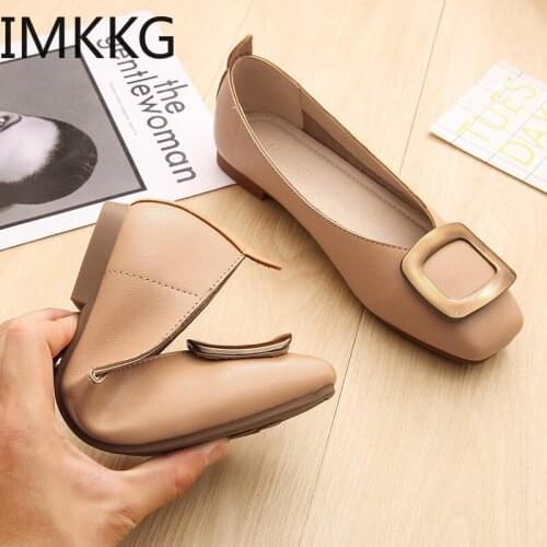 Big Size Women Flats Shallow Candy Color Shoes Woman Loafers Autumn Winter Fashion Sweet Flat Casual Comfortable Plus Size 35-43