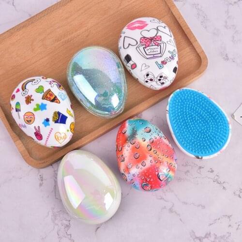 1PCS Anti Static Hair Comb Eggs Round Shape Soft Styling Tools Hair Brushes For Women Travel Hair Detangling Smoothing Comb