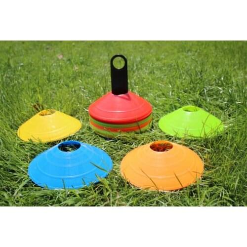 10 pieces/pack Training football logo plate obstacle marking disc marker signpost roadblocks soccer training supplies