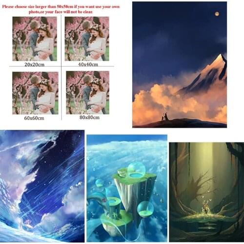 Diamond Painting Landscape 5D Diy Meteor Shower Square Diamond Round Diamond Full Diamond Custom Cross Stitc Mosaic Home Decora