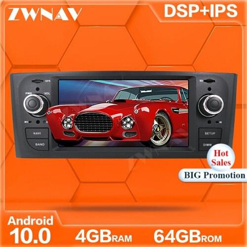 Android 10.0 screen Car DVD Player GPS Navi For Fiat Grande Punto Linea 2005-2012 Auto Radio Stereo Multimedia Player Head Unit