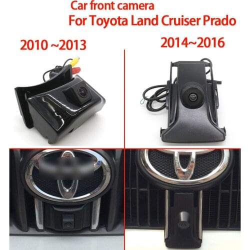 Car Special Front HD high quality Camera For Toyota Land Cruiser Prado 2010 2011~2016 Car front camera Waterproof Night Vision
