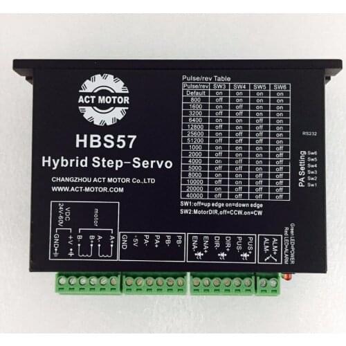 ACT MOTOR NEMA34 2phase closed loop motor hybrid servo drive HBS86H 24-80VAC
